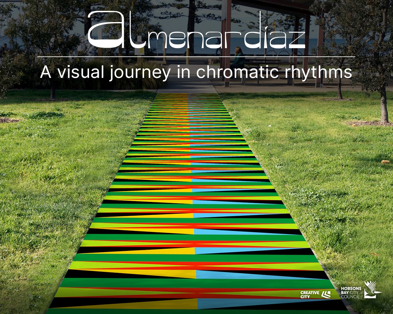“A Visual Journey in Chromatic Rhythms” Temporary Public Art Project Carlos Almenar Diaz