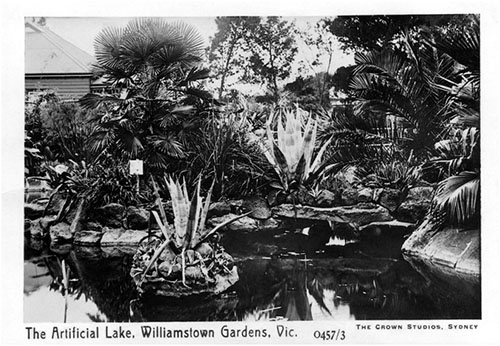 Williamstown Botanic Gardens Artificial Lake Postcard