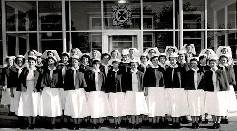 Nursing staff at Williamstown Hospital 1957