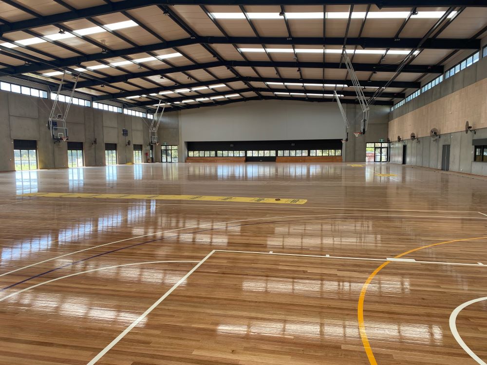 completed basketball courts