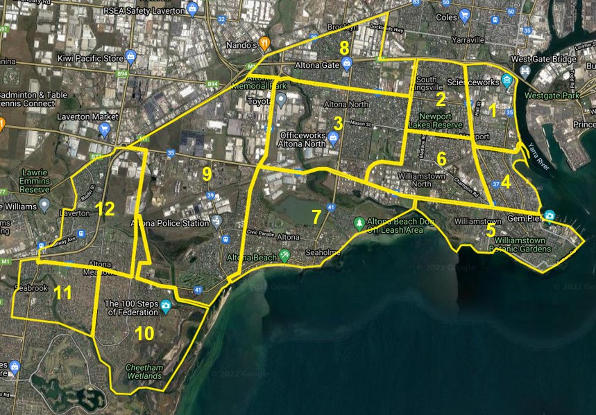 Street tree maintenance areas