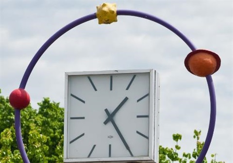 Nature of Time artwork clock