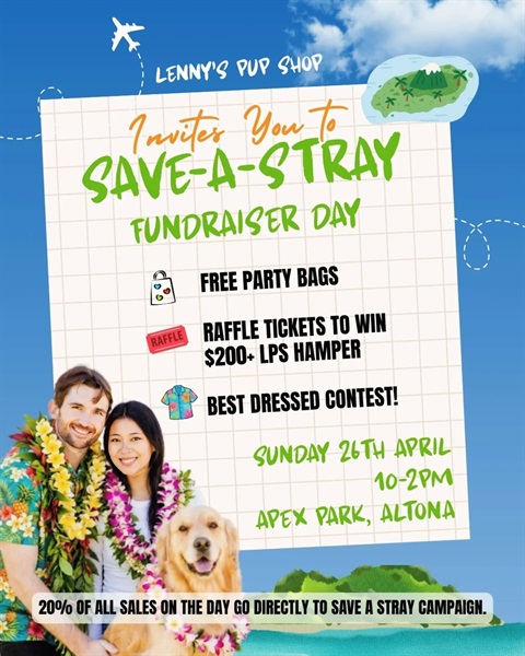 Lenny's Pup Shop Save a Stray Fundraiser Day!