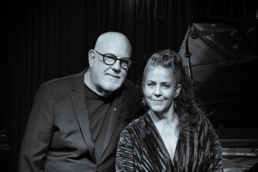 Promotional photo of Paul Grabowsky and Michelle Nicolle performing their project Noir at the Williamstown International Jazz Festival Spring Series 2026.