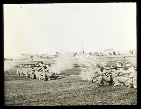Cadets firing at Williamstown Riffle Range