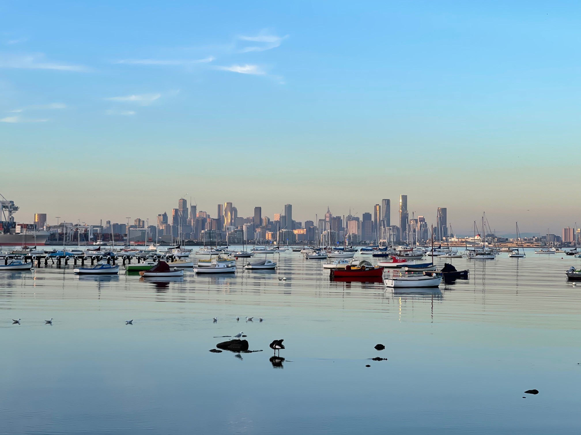 View of Melbourne from Williamstown